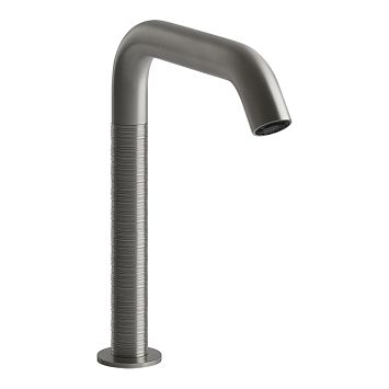 Gessi 316 Trame Смеситель для раковины, электронный, с кран-фильтром для регулировки температ и напора воды, высота излива 230 мм, Steel Brushed
