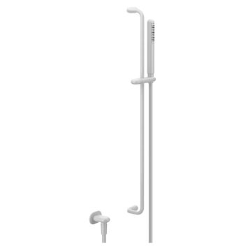 Gessi Goccia Душевая штанга с ручным душем и выводом воды из стены, белый
