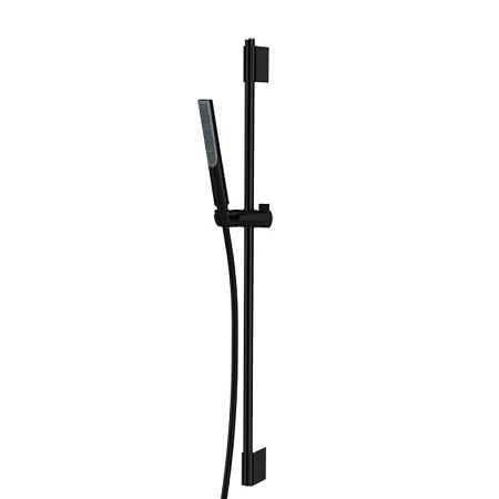 BOSSINI (APICE) Душевой комплект: штанга 900 мм, ручной душ-палочка, держатель, шланг 1500 мм, черный матовый (073)