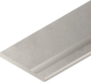 Italon Керамогранитный бортик Millennium X2 Bordo Svasato Round DX Silver 30x60 Nat
