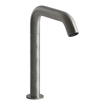 Gessi 316 Intreccio Смеситель для раковины, электронный, с кран-фильтром для регулировки температ и напора воды, выс излива 230 мм, Steel Brushed