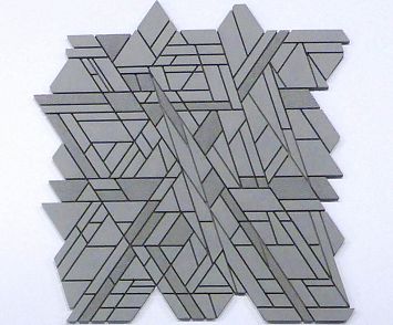 Микромозаика Sergio Savino Meteorite Decorato 25,3x26,7 Grigio Medio