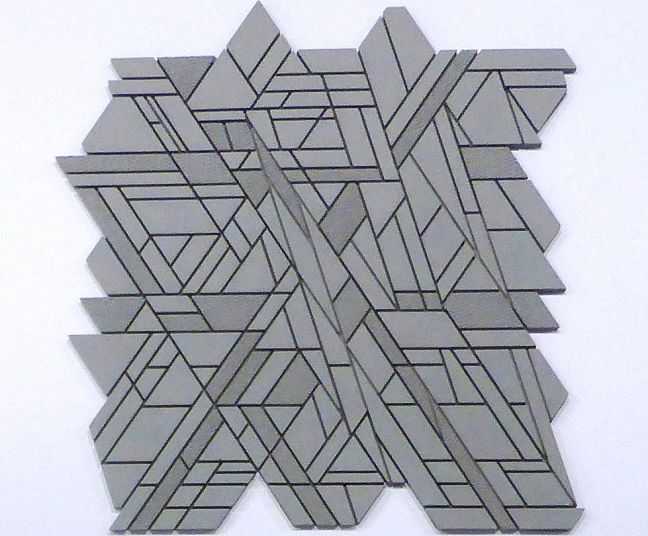 Микромозаика Sergio Savino Meteorite Decorato 25,3x26,7 Grigio Medio