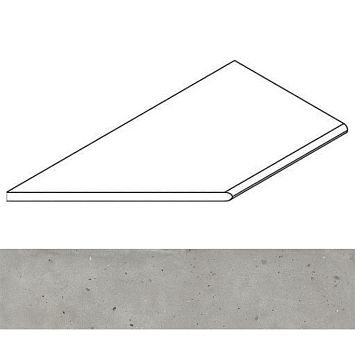 Italon Бордюр из керамогранита Avantgarde Silver Bordo 30x120 Grip Sx