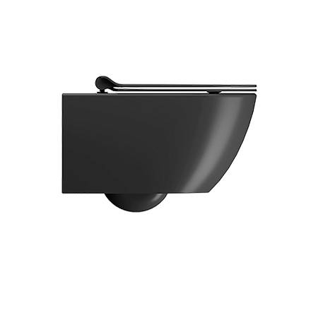 Унитаз Pura безободковый с водоворотной системой смыва Swirlflush фаянсовый черный матовый (881526)