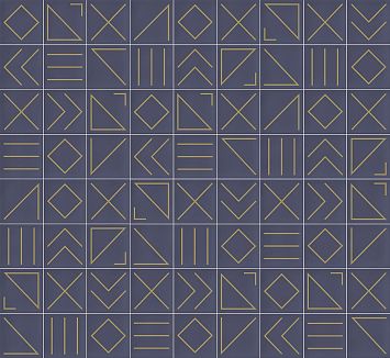 Керамическая плитка Vives Hanami Indigo Nagano Matt Metall 23x33,5