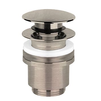 Gessi Донный клапан для раковины Stop Go на 1 1/4, без слива-перелива, Finox Brushed Nickel