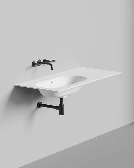 Раковина столешница Onda FLOW OVAL 72
