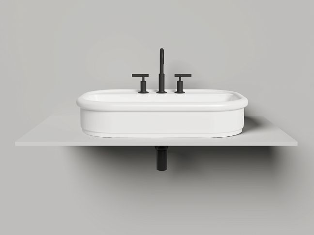 Salini Opera Раковина накладная S-Stone 75x16x50 Возможность покраски по RAL Classic