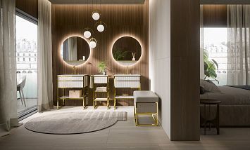 Oasis Academy Комплект Corda Elegance и золото L66 x W53 x H84 cm