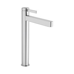 Hansgrohe Finoris Смеситель для раковины однорычажный 110 со сливным клапаном Push-Open хром 76070000 купить в Москве: интернет-магазин StudioArdo