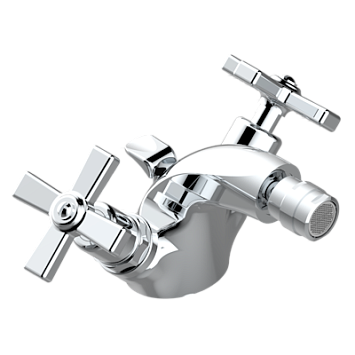 Смеситель для биде THG Club Saint-Germain на одно отверстие с поворотным аэратором и донным клапаном