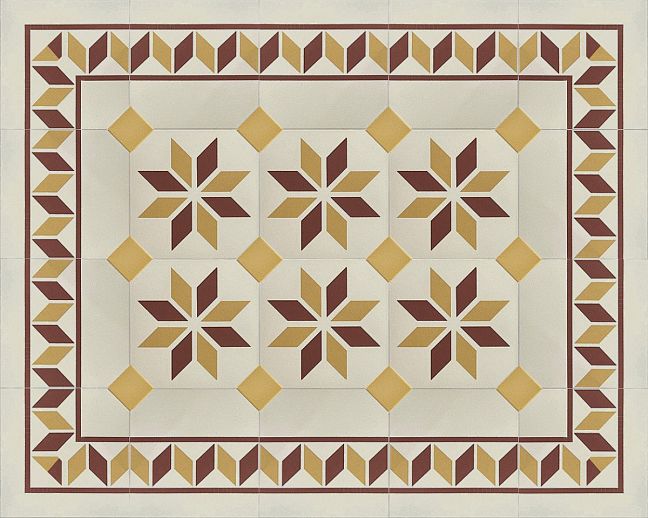 Керамогранит Etruria Vintage Acero центр 20x20см