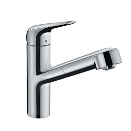 Смеситель для кухни Hansgrohe Focus однорычажный, на 1 отв., с выдвижной лейкой, 76см. мax., цвет: хром купить в Москве: интернет-магазин StudioArdo