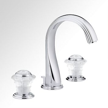 THG Dahlia Смеситель для раковины, 3 отв., цвет: хром