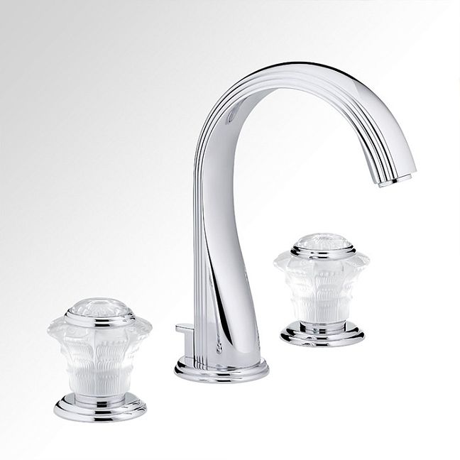 THG Dahlia Смеситель для раковины, 3 отв., цвет: хром