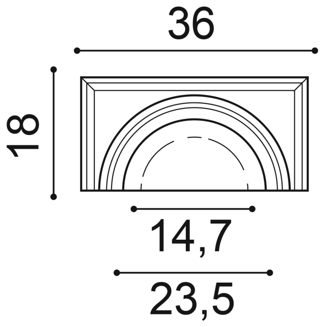 Декоративный элемент Orac Décor K1121 дюрополимер 36,0 x 18,0 x 30,0