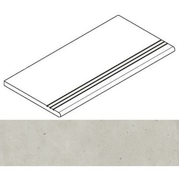 Italon Керамогранит Avantgarde x2 Pure Gradino Round Grip 30x120 Sx