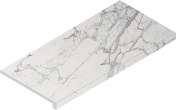 Italon Керамогранитная ступень Charme Evo Scalino Front Statuario 33x60 Nat
