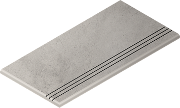 Italon Керамогранитная ступень Millennium X2 Gradino Round SX Silver 30x60 Grip