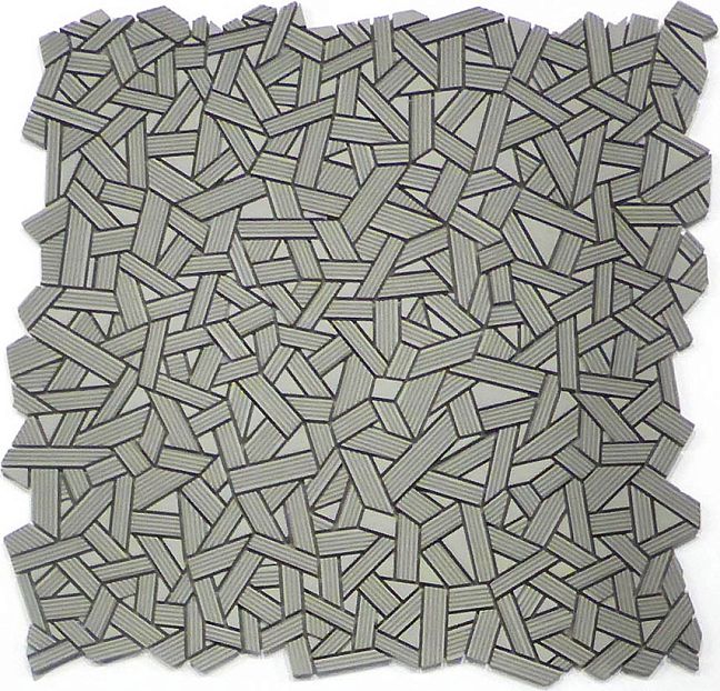 Микромозаика Sergio Savino Fasce Rigate 30x30 Grigio Medio