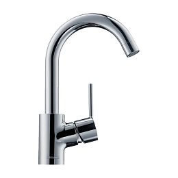 Hansgrohe Talis S Смеситель для раковины однорычажный с поворотным изливом со сливным гарнитуром хром 32070000  купить в Москве: интернет-магазин StudioArdo