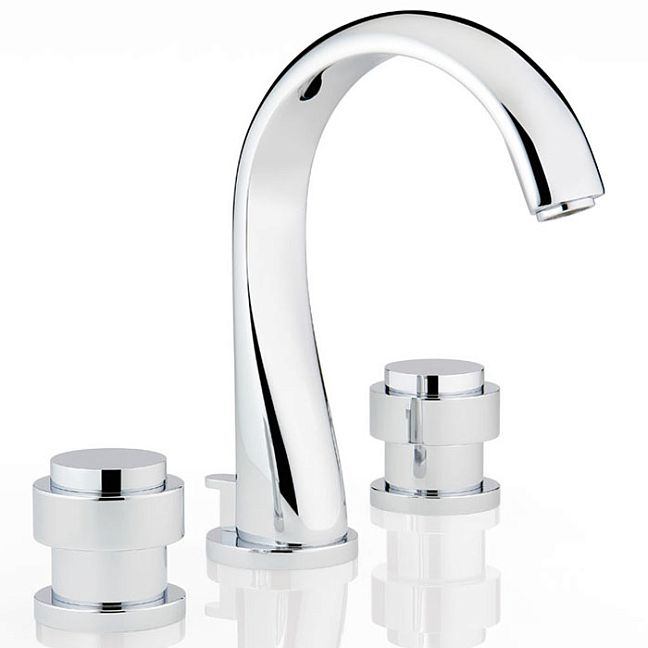 THG Diplomate Smooth Rings Смеситель для раковины на 3 отверстия, с донным клапаном, цвет: хром