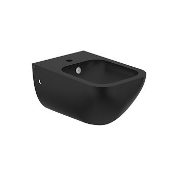 Gessi Origini Total Look Биде подвесное с 1 отверстием под смеситель, заглушки в цвете 031, цвет:Matt Black Ceramic