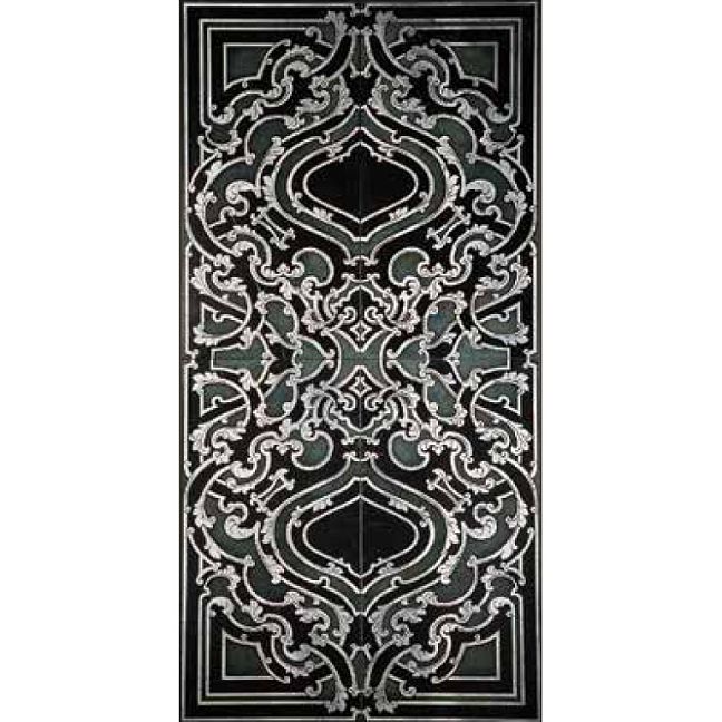Мраморная плитка Akros La Dolce Vita Sublime XL TS 4 modules Nero Marquinia Silver 61x122