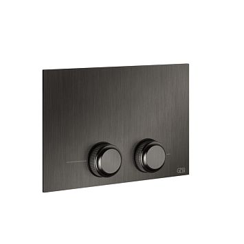 Gessi Venti20 Клавиша смыва для унитаза двойная, для инсталляций TECE, Black Metal Brushed PVD