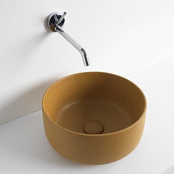 Раковина ArtCeram Cognac COL001 18;00 42 ombra cipro naturale "необработанная глина"