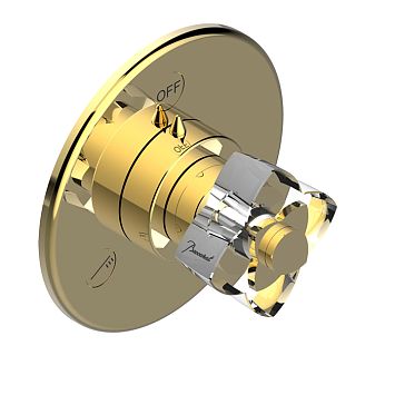THG Panthere Cristal clair Переключатель встраиваемый, внешняя часть, цвет: полированное золото