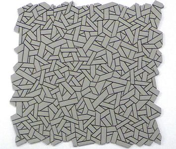 Микромозаика Sergio Savino Fasce Lisce 30x30 Grigio Media
