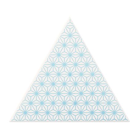 Керамическая плитка Petracers Triangolo Stella Azzurro Su Bianco 17x17