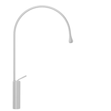 Gessi Goccia Смеситель для раковины на 1 отверстие, высокий, излив 387мм R=197, белый