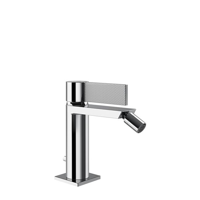 Gessi Inverso Diamantato Смеситель для биде с донным клапаном и соединительными шлангами, хром