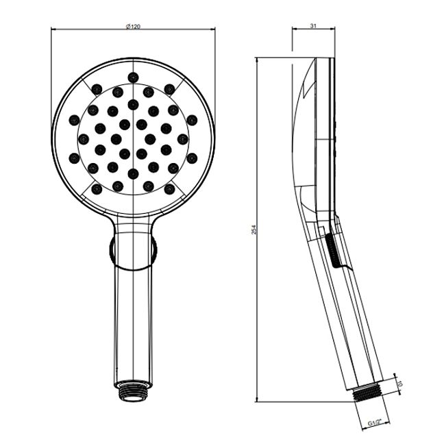 Gessi Ручной душ, 3 режима, с защитой от накипи, White CN