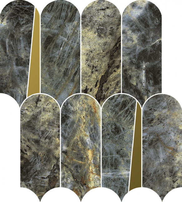 Italon Керамогранитная мозаика Stellaris Madag Dark Elegant 32,5x36,1x0,9 Матовая
