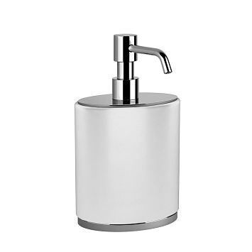 Gessi Ovale Дозатор для мыла настольный, белый/хром