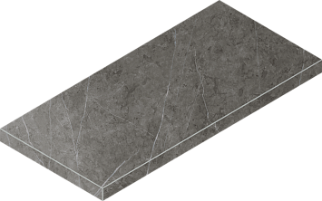Italon Керамогранитная ступень Charme Evo Scalino Ang. SX Antracite 33x60 Nat