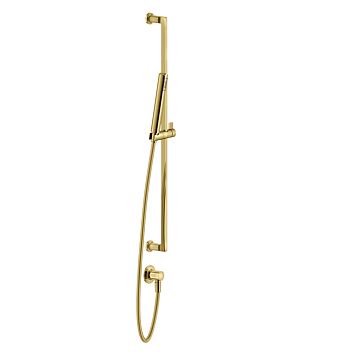 Gessi Inciso Штанга в комплекте с душевой лейкой, шланг 1,50 м, вывод воды из стены, золото