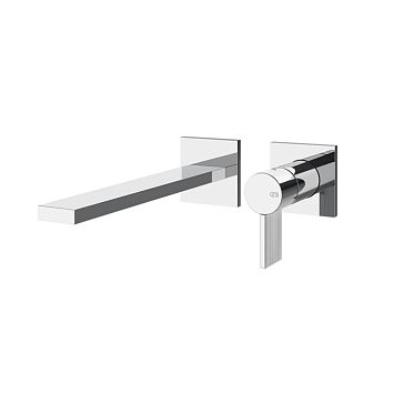 Gessi Inverso Rigato Внешняя часть настенного смесителя для раковины, хром