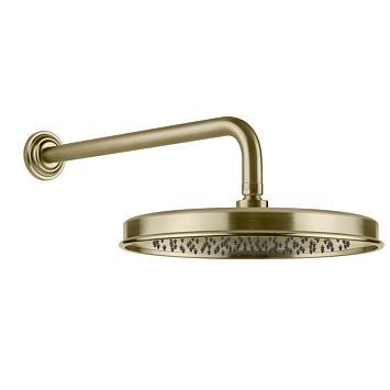 Gessi Venti20 Верхний душ 328 мм., с настенным держателем 389 мм., Brushed Brass PVD