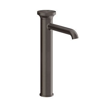 Gessi Origini Смеситель для раковины высокий без донного клапана, в компл с отд вставкой, Black Metal Brushed PVD