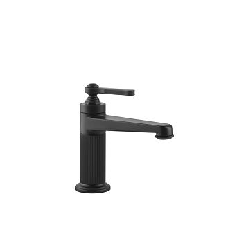 Gessi Venti20 Смеситель для раковины на 1 отверстие, однорычажный, в комплекте с донным клапаном, черный матовый