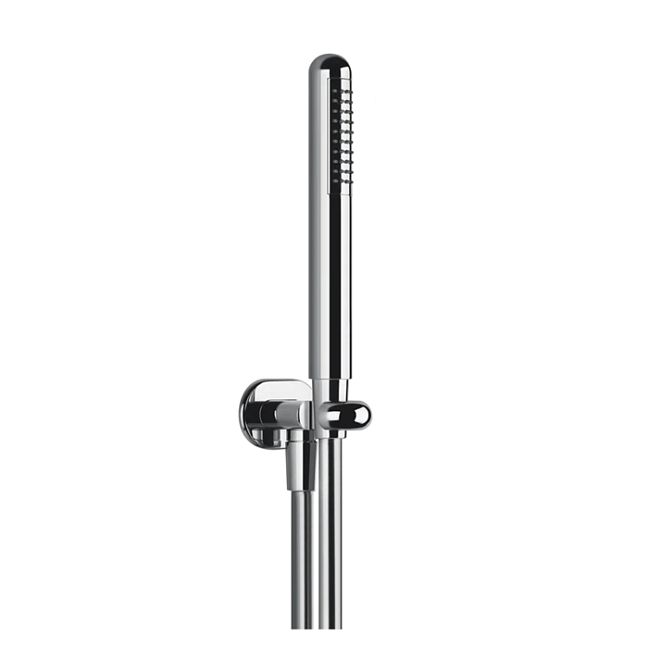 Gessi Goccia Душевой комплект: вывод воды на 1/2, держатель и ручной душ, хром