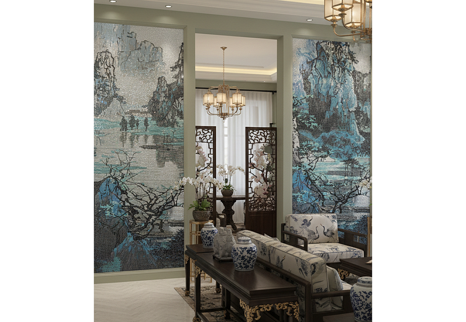 Панно ART NATURA Каскад Гор и Озёр