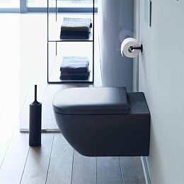 Duravit Happy D.2 Унитаз подвесной rimless 365x540мм, , вкл. крепление Durafix, цвет: антрацит матовый купить в Москве: интернет-магазин StudioArdo