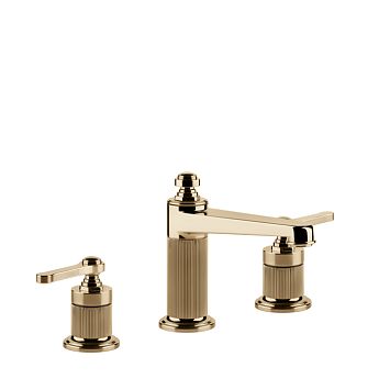 Gessi Venti20 Смеситель для раковины на 3 отверстия, высота излива 98 мм., Warm Bronze PVD