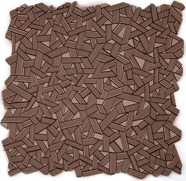 Микромозаика Sergio Savino Fasce Rigate 30x30 Old Bronze